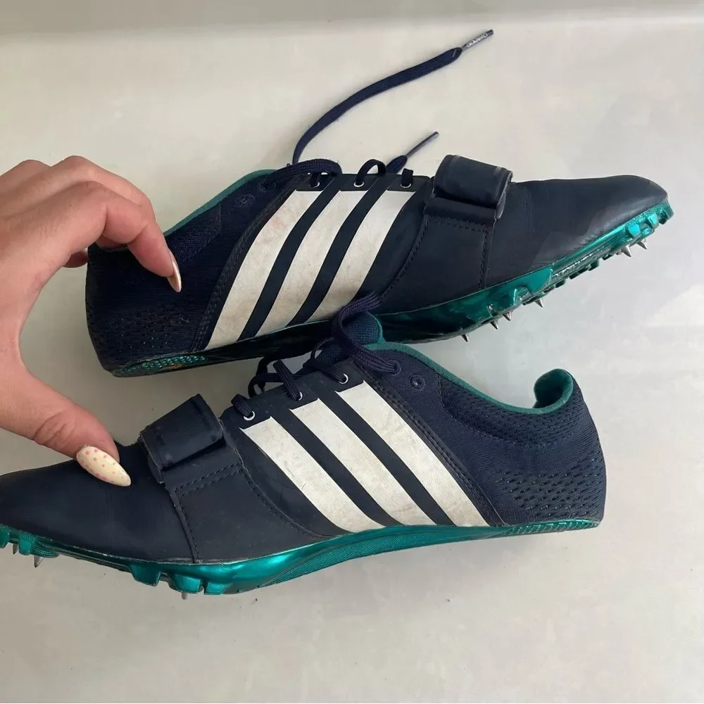 Adidas Blue White Running Adizero Accelerator Spikes 12